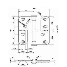 247WOOD FIS inleg Paumel-ARGENTA 100/86A INOX